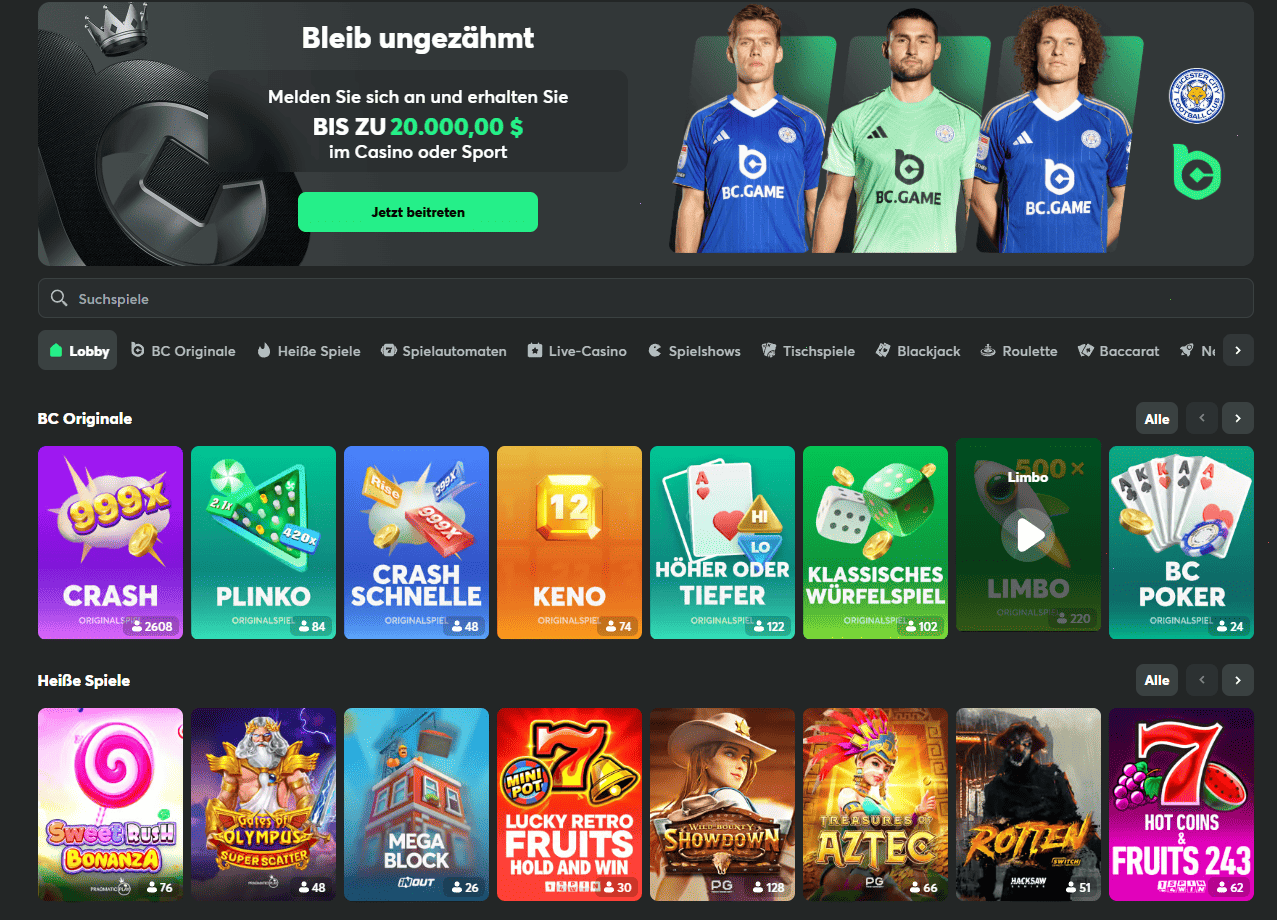 BC Game – Das Offizielle Krypto-Casino für Deutschland